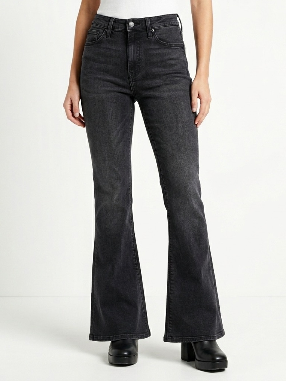 Madewell Women’s High Rise Skinny Flare Jeans Black Size 29